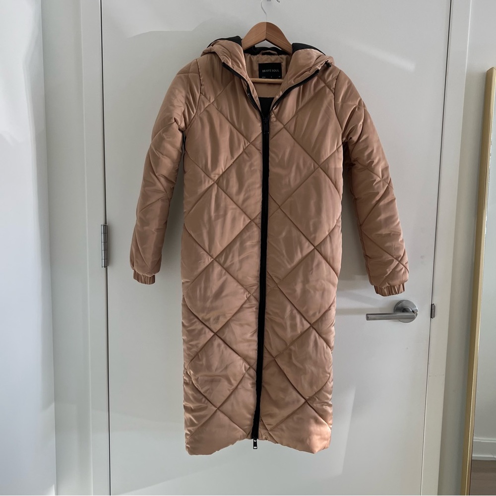 Brave Soul (ASOS) Quilted Sateen Coat Size XXXS